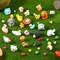 100 Pieces Mini Ocean Resin Animals Miniature Ocean Animals Tiny Figurine Tiny Resin Trinkets Marine Aquarium Ornaments Dollhouse Decorations for DIY Tank Potted Garden Landscape Accessory(Stylish Style)